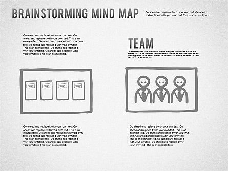 Brainstormen mindmap, Dia 7, 01239, Businessmodellen — PoweredTemplate.com