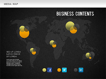 Media kaart, Dia 15, 01240, Businessmodellen — PoweredTemplate.com