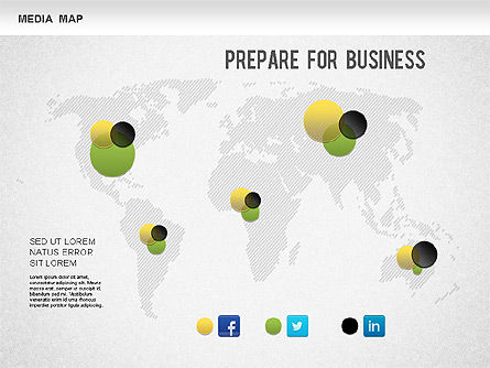 미디어 맵, 슬라이드 7, 01240, 비즈니스 모델 — PoweredTemplate.com