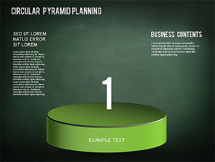 Diagramma a piramide circolare, Slide 10, 01253, Modelli di lavoro — PoweredTemplate.com