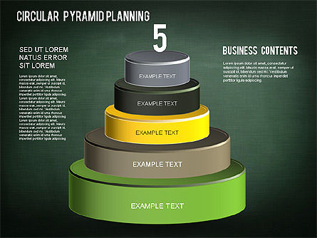 Diagram Piramida Melingkar, Slide 14, 01253, Model Bisnis — PoweredTemplate.com