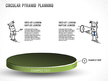 Circular Pyramid Diagram, Slide 2, 01253, Business Models — PoweredTemplate.com