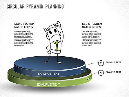 Diagrama circular de la pirámide, Diapositiva 3, 01253, Modelos de negocios — PoweredTemplate.com