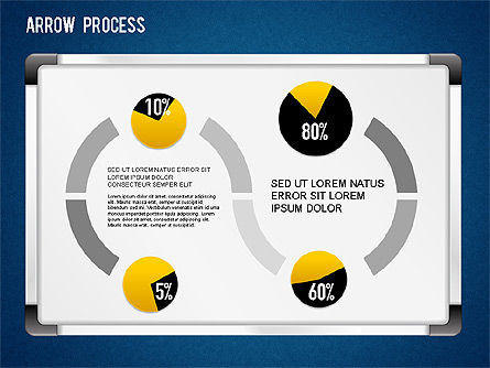 Diagramma di processo freccia con icone, Slide 15, 01255, Diagrammi di Processo — PoweredTemplate.com