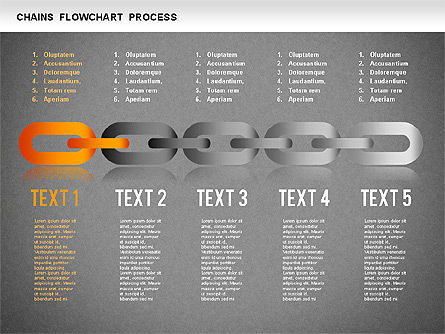 Chain Stage Diagram, Slide 11, 01256, Stage Diagrams — PoweredTemplate.com