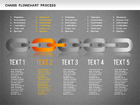 Schéma de la chaîne, Diapositive 12, 01256, Schémas d'étapes — PoweredTemplate.com