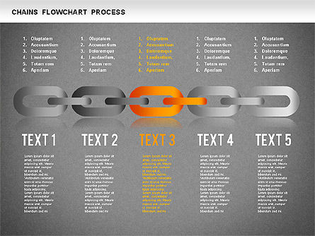 Schéma de la chaîne, Diapositive 13, 01256, Schémas d'étapes — PoweredTemplate.com