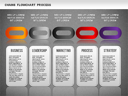 Chain Stage Diagram, Slide 16, 01256, Stage Diagrams — PoweredTemplate.com
