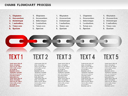체인 스테이지 다이어그램, 슬라이드 3, 01256, 단계 도표 — PoweredTemplate.com