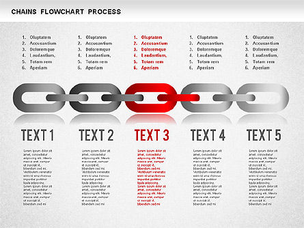 Chain Stage Diagram, Slide 5, 01256, Stage Diagrams — PoweredTemplate.com