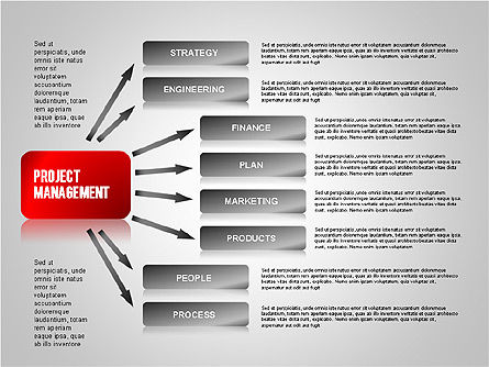 Projectbeheer diagram set, Dia 10, 01259, Businessmodellen — PoweredTemplate.com