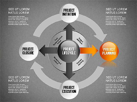 Projectbeheer diagram set, Dia 12, 01259, Businessmodellen — PoweredTemplate.com