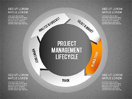Projectbeheer diagram set, Dia 13, 01259, Businessmodellen — PoweredTemplate.com