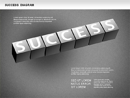 Zakelijk succes diagram, Dia 12, 01260, Procesdiagrammen — PoweredTemplate.com