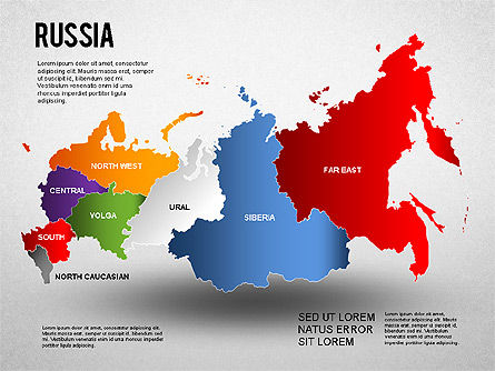 Diagramme de présentation en Russie, Modele PowerPoint, 01261, Modèles de présentations — PoweredTemplate.com