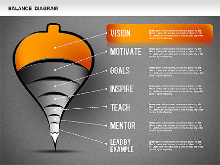 Diagramme Whirligig, Diapositive 10, 01262, Modèles commerciaux — PoweredTemplate.com
