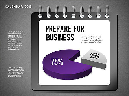 calendrier 2013, Diapositive 16, 01264, Timelines & Calendars — PoweredTemplate.com