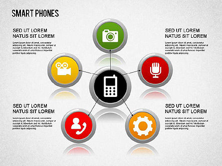 Smartphone diagram, Dia 12, 01267, Presentatie Templates — PoweredTemplate.com