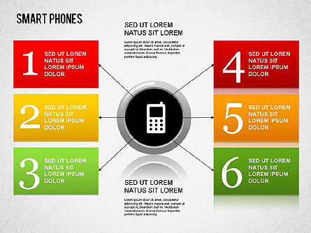 Smartphone diagram, Dia 16, 01267, Presentatie Templates — PoweredTemplate.com