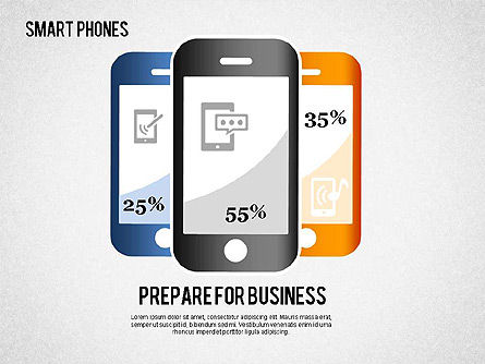 Smartphone diagram, Dia 3, 01267, Presentatie Templates — PoweredTemplate.com