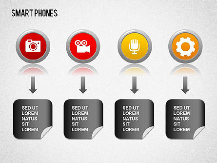 Smartphone-Diagramm, Folie 8, 01267, Präsentationsvorlagen — PoweredTemplate.com