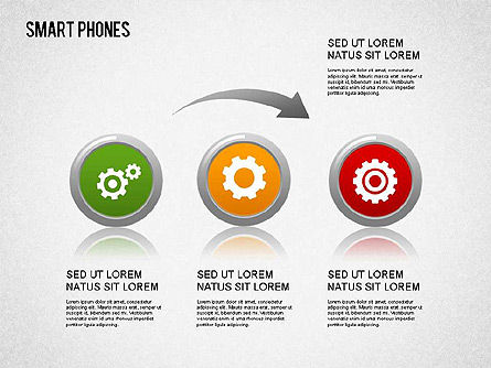 Smartphone diagram, Dia 9, 01267, Presentatie Templates — PoweredTemplate.com