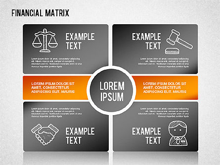 Grafik Matriks Keuangan, Slide 3, 01268, Bagan Matriks — PoweredTemplate.com