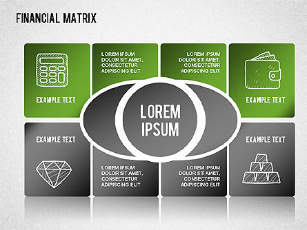 Cuadro de Matriz Financiera, Diapositiva 6, 01268, Gráficos matriciales — PoweredTemplate.com