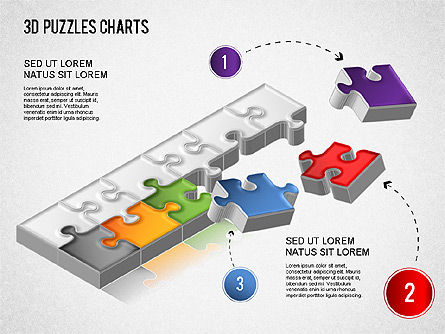 3D Puzzle Chart, Slide 8, 01269, Business Models — PoweredTemplate.com
