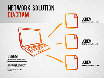 自动化工作流概念图, PowerPoint模板, 01270, 商业模式 — PoweredTemplate.com