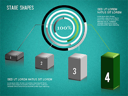 Diagrama das formas do estágio, Deslizar 16, 01272, Diagramas de Etapas — PoweredTemplate.com