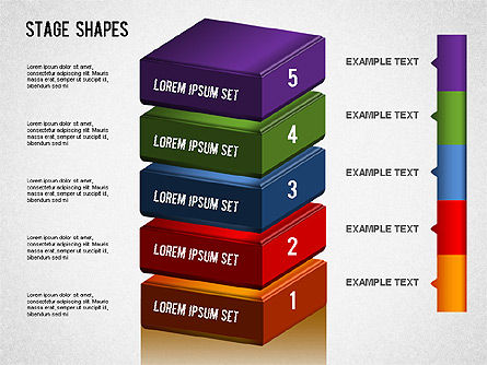 ステージ形状図, スライド 2, 01272, 段階図 — PoweredTemplate.com
