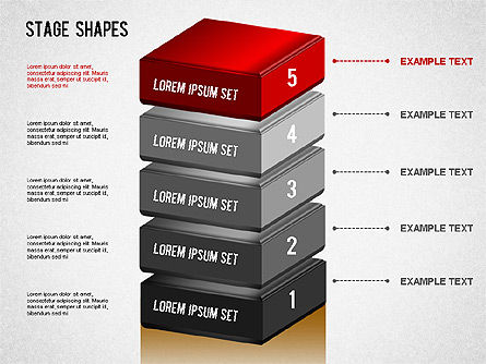 ステージ形状図, スライド 8, 01272, 段階図 — PoweredTemplate.com
