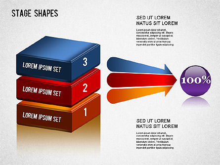 Stage Shapes Diagram, Slide 9, 01272, Stage Diagrams — PoweredTemplate.com