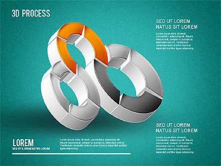 3Dプロセス図, スライド 15, 01275, プロセス図 — PoweredTemplate.com