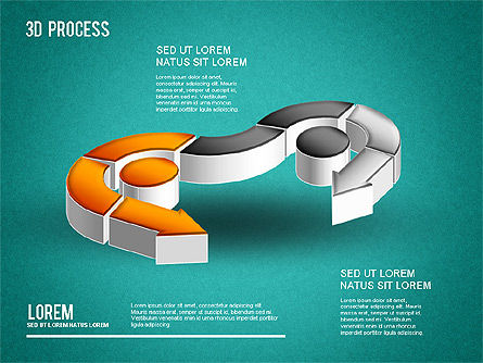 3Dプロセス図, スライド 16, 01275, プロセス図 — PoweredTemplate.com