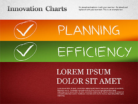혁신 차트, 슬라이드 11, 01276, 모양 — PoweredTemplate.com