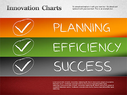 혁신 차트, 슬라이드 12, 01276, 모양 — PoweredTemplate.com