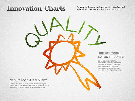 혁신 차트, 슬라이드 8, 01276, 모양 — PoweredTemplate.com