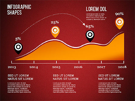 Infographics Shapes and Charts, Slide 14, 01279, Presentation Templates — PoweredTemplate.com
