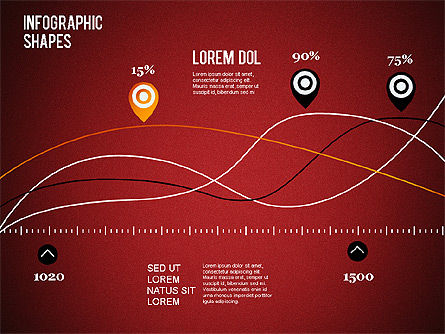Infographics Shapes and Charts, Slide 15, 01279, Presentation Templates — PoweredTemplate.com