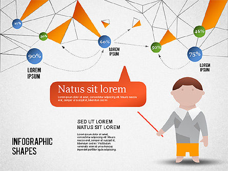Infographics Shapes and Charts, Slide 3, 01279, Presentation Templates — PoweredTemplate.com