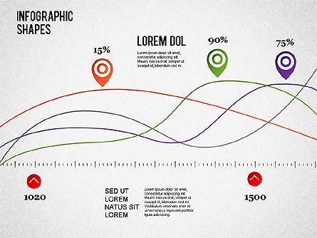Infographics Shapes and Charts, Slide 7, 01279, Presentation Templates — PoweredTemplate.com