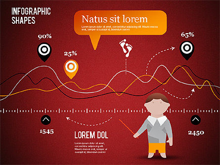 Infografía Formas y gráficos, Diapositiva 9, 01279, Plantillas de presentación — PoweredTemplate.com