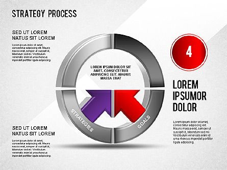 Strategy Process, Slide 6, 01280, Process Diagrams — PoweredTemplate.com