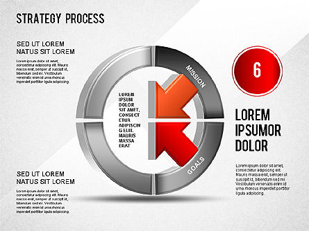 Proses Strategi, Slide 8, 01280, Diagram Proses — PoweredTemplate.com