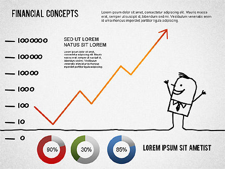 Diagrama conceptual del informe, Plantilla de PowerPoint, 01281, Modelos de negocios — PoweredTemplate.com