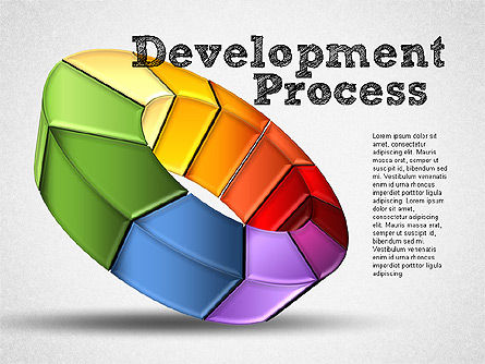 Diagram Tahap Pengembangan, Templat PowerPoint, 01284, Diagram Panggung — PoweredTemplate.com