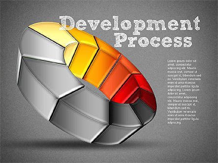 Entwicklungsstadien Diagramm, Folie 14, 01284, Ablaufdiagramme — PoweredTemplate.com
