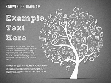 Schéma d'arbre de connaissance, Diapositive 12, 01285, Graphiques et schémas pédagogiques — PoweredTemplate.com